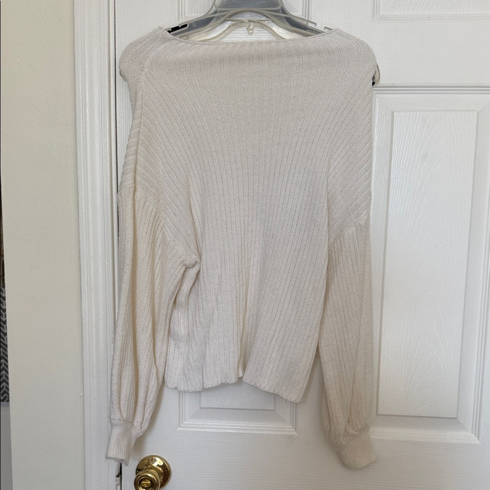 Elegant Cream Women's Sweater